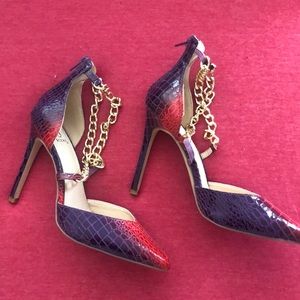 Purple/red heels